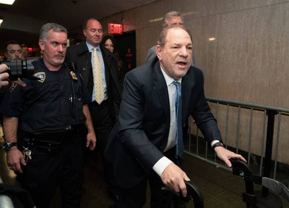 February 24, 2020, Manhattan, New York, USA: Harvey Weinstein arrives at Manhattan Criminal Court Monday, Feb. 24, 2020, in Manhattan, New York. Manhattan USA - ZUMAm67_ 20200224_zaf_m67_044 Copyright: xBarryxWilliamsx