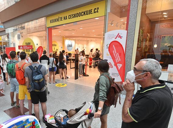 The new vaccination center against covid-19 was opened in Olympia Shopping Centre, Brno, Czech Republic, on Wednesday, July 21, 2021. Further such vaccination centres are to open at railway stations in Czechia, mainly in regional capitals and important transport hubs. (CTKxPhoto IgorxZehl) CTKPhotoP2021072104579  zeh