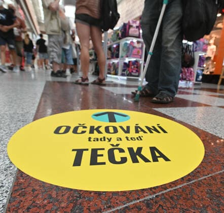The new vaccination center against covid-19 was opened in Olympia Shopping Centre, Brno, Czech Republic, on Wednesday, July 21, 2021. Further such vaccination centres are to open at railway stations in Czechia, mainly in regional capitals and important transport hubs. (CTKxPhoto IgorxZehl) CTKPhotoP2021072104584  zeh
