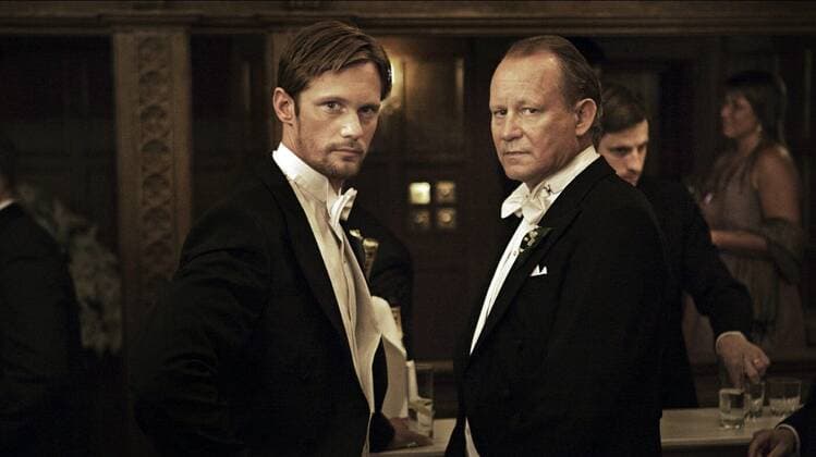 Alexander Skarsgard & Stellan Skarsgard Characters: Michael, Jack Film: Melancholia (DK SWE FR DE 2011) Director: Lars Von Trier 18 May 2011  Copyright: MaryxEvansxAFxArchivexMagnoliaxPictures 13049228 EDITORIAL USE ONLY