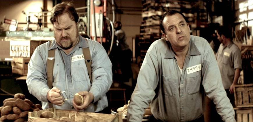 Kevin P. Farley & Tom Sizemore Characters: Bubba, Leroy Lowe Film: Cellmates (2011) Director: Jesse Baget 29 April 2011  Copyright: MaryxEvansxAFxArchivexVivaxPictures 13050873 EDITORIAL USE ONLY