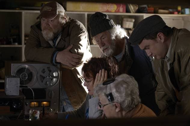 Brendan Gleeson, Gordon Pinsent, Mark Critch & Taylor Kitsch Characters: Murray French, Simon, Henry Tilley, Dr. Lewis Film: The Grand Seduction (CAN 2013) Director: Don Mckellar 08 September 2013  Copyright: MaryxEvansxAFxArchivexMaxxFilmsxProductions 13072395 EDITORIAL USE ONLY
