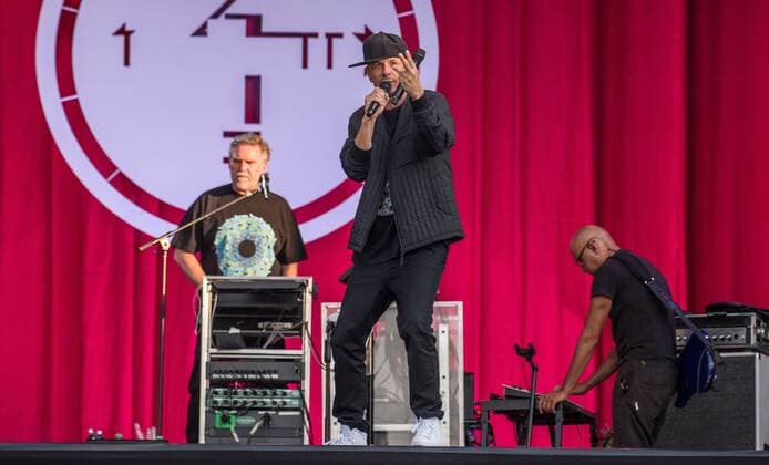 Die Fantastischen Vier die Brita-Arena in Wiesbaden. 20.07.2021 - Die fantastischen Vier beim Strandkorb Open Air in der Brita Arena Wiesbaden. Wiesbaden BRITA-Arena Hessen