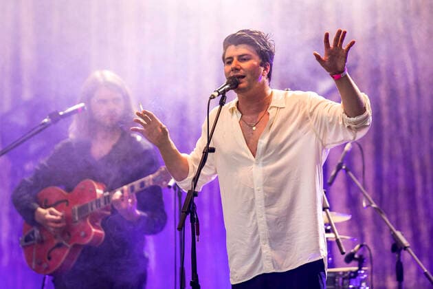 Max Kämmerling und Faber live beim Picknick Konzert auf der Zoopark Festwiese. Erfurt, 22.07.2021