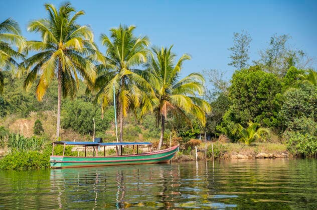 boat taxi on the Tatai river in Cambodia Tatai, Koh Kong Province, Cambodia CR_THHE210701E-786579-01