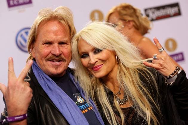 Frank Zander und Doro Pesch bei der Verleihung des Deutschen Musikpreises ECHO in der Messe Berlin 210313 ***Echo Music Awards at the Messe Berlin, March 21st, 2013*** Berlin Deutschland Copyright: xJamesxColdreyx