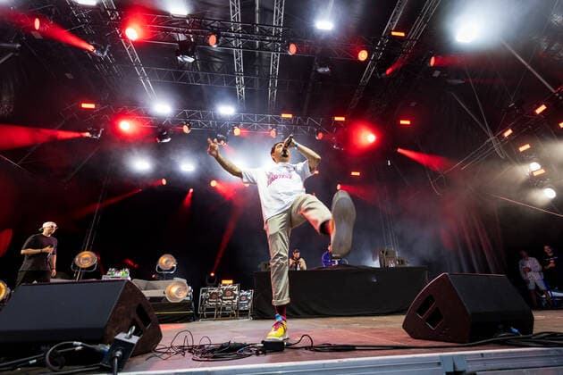 Rapper und Schauspieler Eko Fresh - Knossi, Die Atzen & Friends beim Live Auftritt im BonnLive Kulturgarten Bonn, 27.07.2021 - BonnLive ist eine Kooperation zwischen der fünfdrei Eventagentur und Rheinevents Bonn Am Römerbad NRW Deutschland
