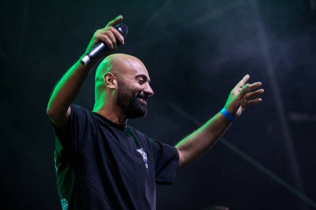 Rapper G-Style - Knossi, Die Atzen & Friends beim Live Auftritt im BonnLive Kulturgarten Bonn, 27.07.2021 - BonnLive ist eine Kooperation zwischen der fünfdrei Eventagentur und Rheinevents Bonn Am Römerbad NRW Deutschland