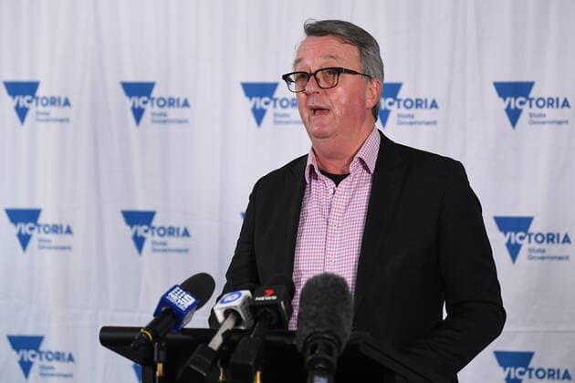 MARTIN FOLEY COVID19 PRESSER, Victorian Health Minister Martin Foley speaks to the media during a press conference in Melbourne, Thursday, July 29, 2021. Victoria has recorded seven new cases of Covid19 in the past 24 hours. ( NO ARCHIVING, EDITORIAL USE ONLY, NO USE IN BOOKS WITHOUT CONSENT MELBOURNE VIC AUSTRALIA  Copyright: xJAMESxROSSx 20210729001561566412