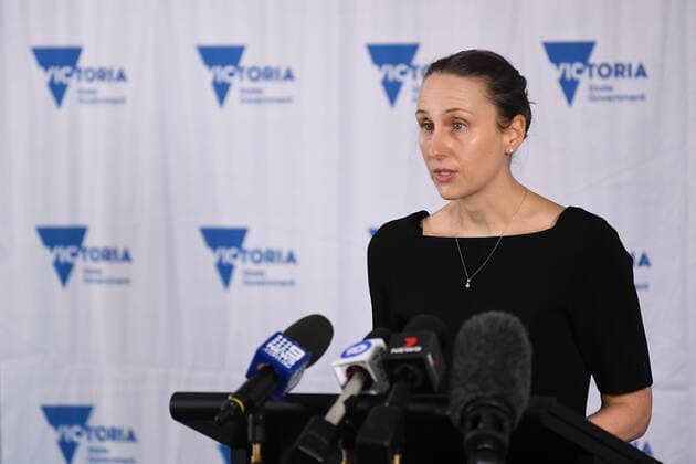 MARTIN FOLEY COVID19 PRESSER, Acting Covid19 commander Naomi Bromley speaks to the media during a press conference in Melbourne, Thursday, July 29, 2021. Victoria has recorded seven new cases of Covid19 in the past 24 hours. ( NO ARCHIVING, EDITORIAL USE ONLY, NO USE IN BOOKS WITHOUT CONSENT MELBOURNE VIC AUSTRALIA  Copyright: xJAMESxROSSx 20210729001561569919