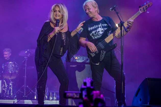 Concert of the British singer Bonnie Tyler in Madrid, at Las Noches del Hipodromo, Madrid July 30, 2021 Cordon Press *** Concert of the British singer Bonnie Tyler in Madrid, at Las Noches del Hipodromo, Madrid July 30, 2021 Cordon Press  ANTONIOxQUILEZ
