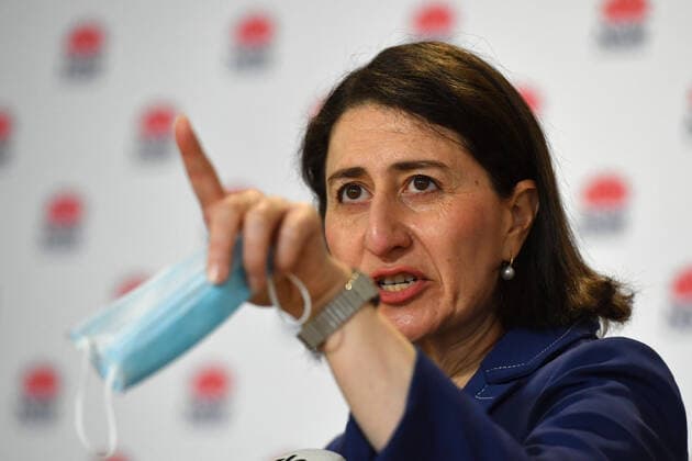 GLADYS BEREJIKLIAN COVID19 PRESSER, NSW Premier Gladys Berejiklian at a press conference to provide a COVID-19 update in Sydney, Sunday, August 1, 2021. NSW recorded 239 new locally acquired cases of COVID-19 in the 24 hours to 8pm last night. ( NO ARCHIVING, EDITORIAL USE ONLY, NO USE IN BOOKS WITHOUT CONSENT SYDNEY NSW AUSTRALIA  Copyright: xMICKxTSIKASx 20210801001562692892