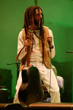 HOLLYWOOD FL - JULY 31: Julian Marley performs at The Arts Park Amphitheater at Young Circle on July 31, 2021 in Hollywood, Florida. Copyright: xmpi04 MediaPunchx