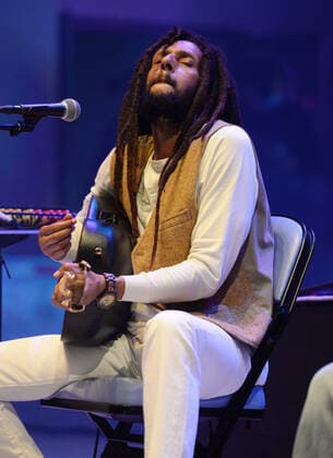 HOLLYWOOD FL - JULY 31: Julian Marley performs at The Arts Park Amphitheater at Young Circle on July 31, 2021 in Hollywood, Florida. Copyright: xmpi04 MediaPunchx