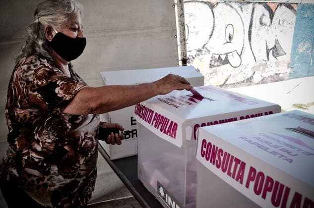 August 1, 2021: 01 August, 2021 Mexico, Mexico Aspects of the CITIZEN CONSULTATION in the Mexican municipality of Cuautitlan Izcalli. Mexicans are called to vote to judge the former presidents in this citizen consultation. PHOTO: OMAR LOPEZ - ZUMAl109 20210801_zap_l109_014 Copyright: xOmarxLopezx