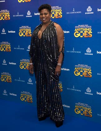 August 4, 2021, London, United Kingdom: Brenda Edwards attends the Anything Goes Red Carpet Press Night at The Barbican Centre in London. London United Kingdom - ZUMAs197 20210804_zaa_s197_145 Copyright: xLoredanaxSangiulianox