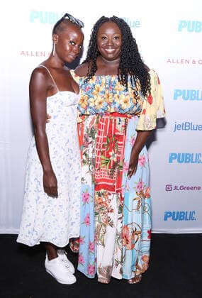 Bilder des Jahres 2021, Entertainment 08 August Entertainment Themen der Woche KW31 Entertainment Bilder des Tages NEW YORK, NY- AUGUST 6: Danai Gurira and Jocelyn Bioh arrive at the opening night of Merry Wives, held at the Delacorte Theater, on August 6, 2021, in New York City. Copyright: xJosephxMarzullox
