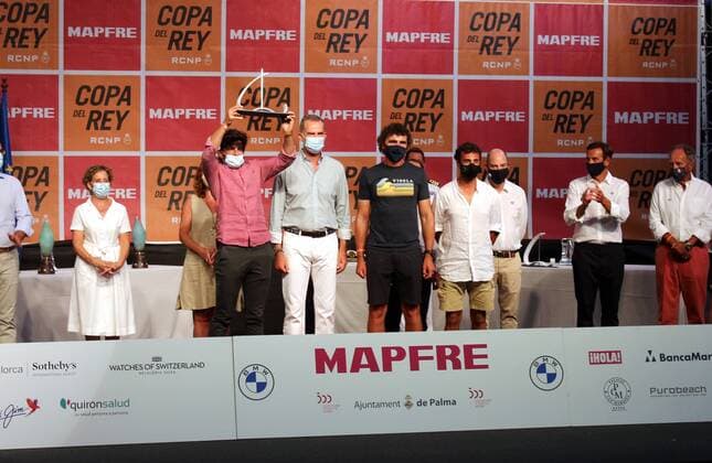 King Felipe VI at the awards ceremony of the Kings Cup of regattas in Palma de Mallorca, Saturday August 7, 2021 Cordon Press