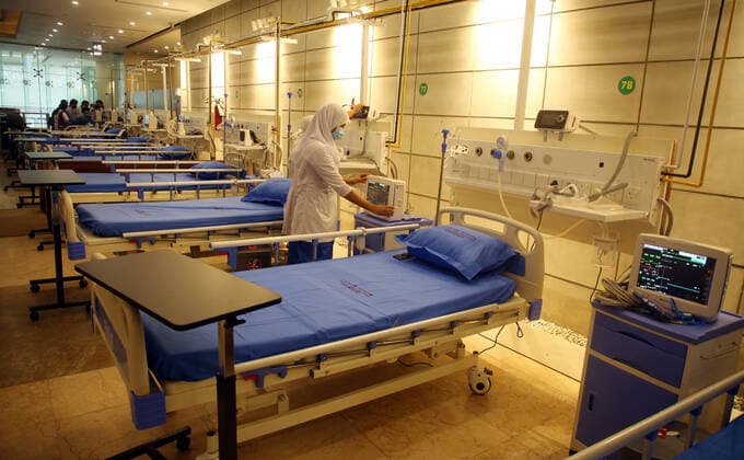 Bangladesh s New Covid-19 Hospital Opens A new Covid-19 hospital ppens in Dhaka, Bangladesh, on August, 7, 2021. The hospital has been launched with 357 beds, including 40 ICU ones. Besides, central oxygen lines have been installed for the remaining beds. The hospital will be upgraded to 1000-bed ones in phases. Noting that Bangladesh has been experiencing a devastating Covid situation, the health minister said there is also a crisis of ICU beds. There re only 17,000 general beds for treating Covid patients across the country which have already been occupied, he added.Besides, hospitals are also providing dengue treatment due to a surge in dengue cases alongside Covid patients. Dhaka Bangladesh ramany-notitle210807_nptNh Copyright: xSonyxRamanyx