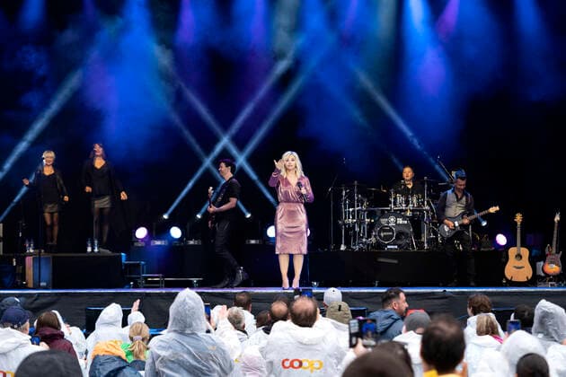 Beatrice Egli live beim Summer in the City Event auf dem Vorplatz der PostFinance-Arena. Bern, 07.08.2021