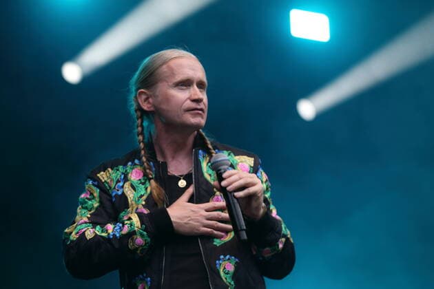 Roman Geike alias Romano beim Bergfunk Open Air auf dem Funkerberg in Königs Wusterhausen, 7. August 2021. Bergfunk Open Air
