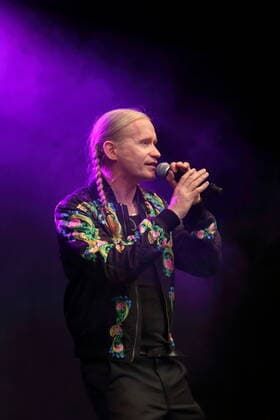 Roman Geike alias Romano beim Bergfunk Open Air auf dem Funkerberg in Königs Wusterhausen, 7. August 2021. Bergfunk Open Air