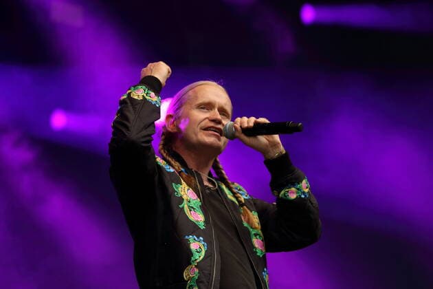 Roman Geike alias Romano beim Bergfunk Open Air auf dem Funkerberg in Königs Wusterhausen, 7. August 2021. Bergfunk Open Air