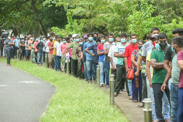Sri Lanka: Vaccination program An anti Covid-19 vaccination programme conducted by the Sri Lanka Army health officials in Colombo where Sinopharm vaccine is administered to civilians. Colombo Sri Lanka Copyright: SamanxAbesiriwardana