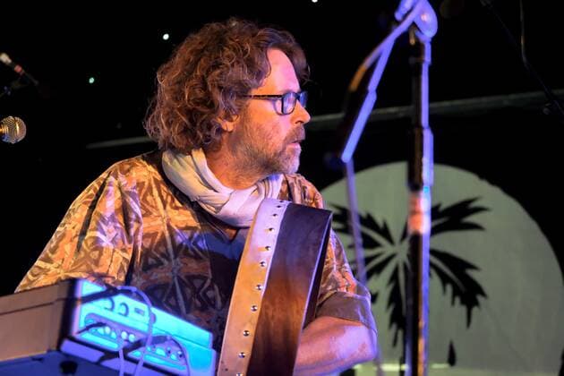 August 8, 2021, Wickham, Hampshire, United Kingdom: Irish singer, songwriter, actor and musician, Liam O Maonlai best known as the lead vocalist with Dublin band The Hothouse Flowers, playing keyboard while performing live on stage at Wickham Festival. Wickham United Kingdom - ZUMAs197 20210808_zaa_s197_216 Copyright: xDawnxFletcher-Parkx