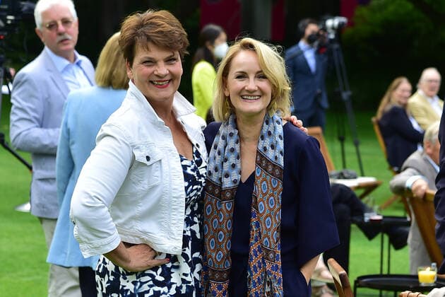 3. Jazzkonzert mit Thomas Quasthoff Gayle Tufts, Katherine Mehrling Frank-Walter Steinmeier, SPD, Bundespräsident Ansprache bei einem Jazzkonzert mit Thomas Quasthoff & Friends im SchlossGarten Bellevue in Berlin am 10.08.2021