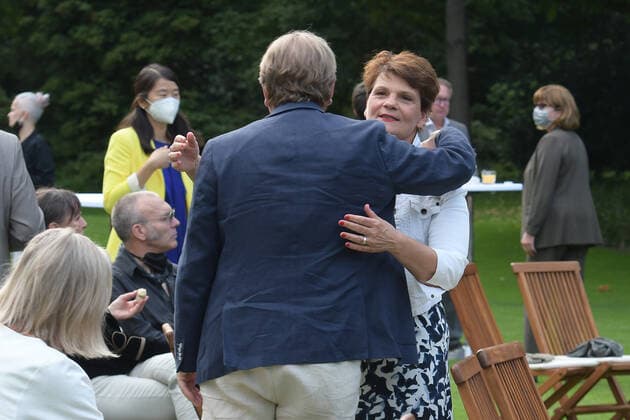 3. Jazzkonzert mit Thomas Quasthoff Klaus Hoffmann, Gayle Tufts Frank-Walter Steinmeier, SPD, Bundespräsident Ansprache bei einem Jazzkonzert mit Thomas Quasthoff & Friends im SchlossGarten Bellevue in Berlin am 10.08.2021