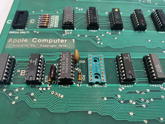 A fully functioning Apple-1 computer is expected to sell for more than $450,000 (Â£323,000) when it goes on sale at Boston-based RR Auction from 12 August. This Apple-1 was one of the first to be publicly auctioned, as it was originally sold to personal computing pioneer Roger Wagner in April 2002 at the Vintage Computer Festival in California. Wagner authored the first book on assembly-language programming for the Apple II and is a longtime friend of Apple co-founder Steve Wozniak. The Apple-1 was originally conceived by Steve Jobs and Steve Woz Wozniak as a bare circuit board to be sold as a kit and completed by electronics hobbyists. However, after The Byte Shop in Mountain View, California agreed to purchase 50 Apple-1 computers Copyright: xx 41659397 EDITORIAL USE ONLY. NOT FOR USE BY NEWSPAPERS BASED IN THE UK.