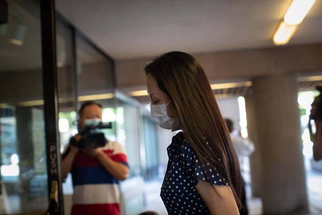 August 11, 2021, Vancouver, BC, Canada: Meng Wanzhou, chief financial officer of Huawei, arrives at B.C. Supreme Court to attend her extradition hearing, in Vancouver, B.C., Wednesday, Aug. 11, 2021. Vancouver Canada - ZUMAc35_ 20210811_zaf_c35_013 Copyright: xDarrylxDyckx