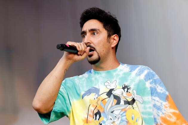 Eko Fresh beim Benefizkonzert für die Opfer der Flutkatastrophe an der Südbrücke. Köln, 11.08.2021