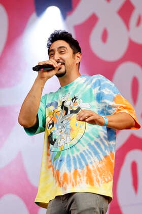Eko Fresh beim Benefizkonzert für die Opfer der Flutkatastrophe an der Südbrücke. Köln, 11.08.2021