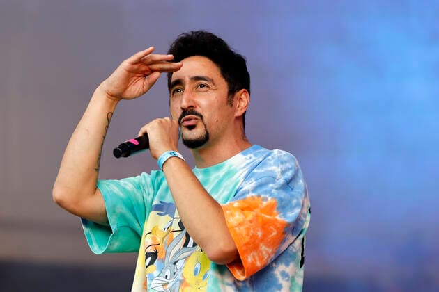 Eko Fresh beim Benefizkonzert für die Opfer der Flutkatastrophe an der Südbrücke. Köln, 11.08.2021