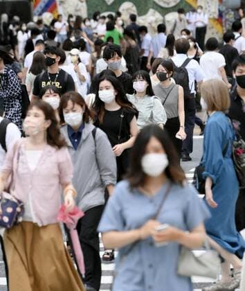 Virus stays rampant in Tokyo People wearing face masks walk in Tokyo s Shibuya area on Aug. 12, 2021, as the capital reported 4,989 new coronavirus cases the same day, the second highest figure after 5,042 infections logged a week earlier.  A14AA0000757692P