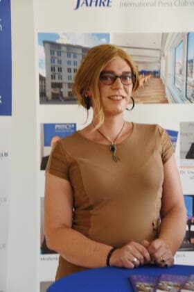 Tessa Ganserer MDl Mitglied des Bayerischen Landtag Bundestag Wahl Kandidatin Muenchen 12.08.21 Presseclub Muenchen Thema Diversity Pressegespraech- Eine Frau, die Geschichte schreibt: Muenchen