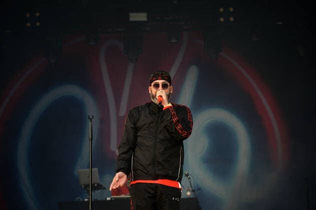 Hamburg der 12.08.2021 - SIDO live 2021 beim Cruise Inn Open Air Vor Deiner Tür in Hamburg Steinwerder. SIDO live 2021 beim Cruise Inn Open Air Vor Deiner Tür in Hamburg Steinwerder, Hamburg Hamburg Deutschland Hamburg