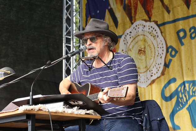 Entertainment Themen der Woche KW32 Entertainment Bilder des Tages Neuwied Wolfgang Niedecken liest und singt Bob Dylan vor dem Engerser Schloss. Copyright: xJoergxNiebergall Eibner-Pressefox EP_JNL