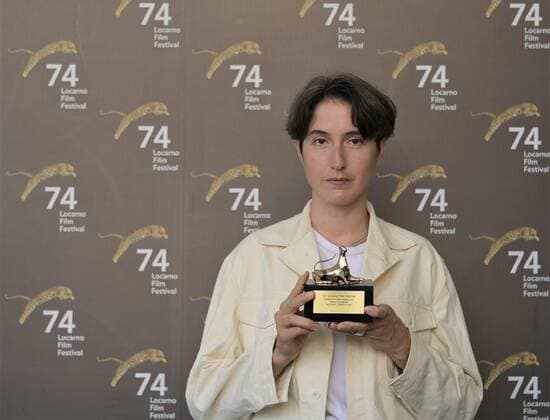 Locarno, Switzerland Locarno Film Festival 2021 Palmares awards ceremony photocall Locarno Film Festival Pardino d Oro Swiss Life In the photo: Nora Longatti director  Copyright: xNickxZonnax xIPAx xNickxZonnax