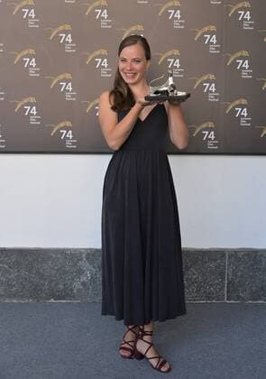 Locarno, Switzerland Locarno Film Festival 2021 Palmares awards ceremony photocall Locarno Film Festival Pardo best female interpretation In the photo: Saskia Rosendahl actress  Copyright: xNickxZonnax xIPAx xNickxZonnax