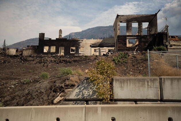 August 15, 2021, LYTTON, BC, CANADA: A property destroyed when the Lytton Creek wildfire swept through the community on June 30 is seen in Lytton, B.C., on Sunday, August 15, 2021. LYTTON CANADA  - ZUMAc35_ 20210815_zaf_c35_083 Copyright: xDarrylxDyckx