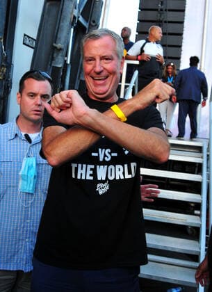BRONX, NY - AUGUST 16: Bill de Blasio attends at the It s Time for Hip Hop in NYC concert at Orchard Beach on August 16, 2021 in the Bronx, New York. Copyright: xKoixSojer Snap NxUxPhotosx MediaPunchx