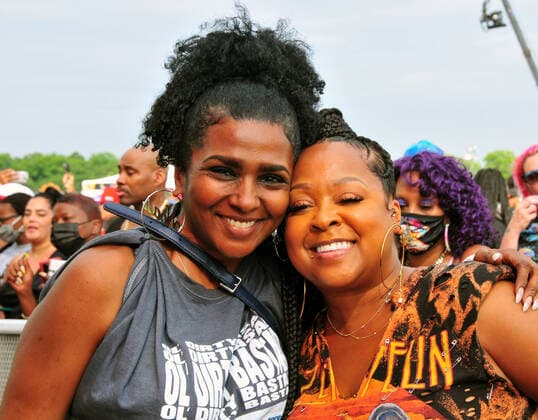 BRONX, NY - AUGUST 16: Tammy Ford, Monifah Carter attend the It s Time for Hip Hop in NYC concert at Orchard Beach on August 16, 2021 in the Bronx, New York. Copyright: xKoixSojer Snap NxUxPhotosx MediaPunchx