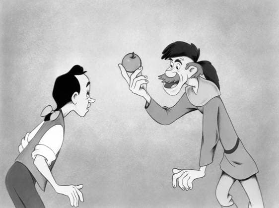 JOHNNY APPLESEED, (aka THE LEGEND OF JOHNNY APPLESEED), from left, Johnny Appleseed, Old Settler (both voiced by Dennis Day), 1948. ?Walt Disney courtesy Everett Collection Ref:MBDJOAP WD001 PUBLICATIONXNOTxINxCANxCHNxFRAxITAxJPNxNORxPOLxRUSxESPxUKxUSA Copyright: xx MBDJOAP WD001
