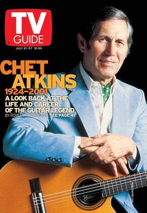 Chet Atkins, TV GUIDE cover, July 21-27, 2001. TV Guide courtesy Everett Collection Ref:TVGC005 H5324 PUBLICATIONXNOTxINxCANxCHNxFRAxITAxJPNxNORxPOLxRUSxESPxUKxUSA Copyright: xx TVGC005 H5324