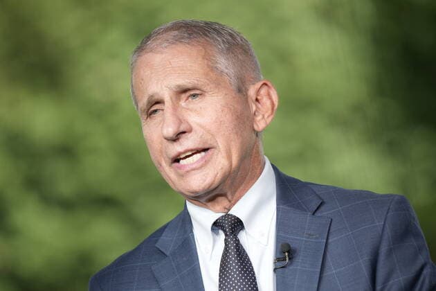 Dr. Anthony Fauci, Director of the National Institute of Allergy and Infectious Diseases at the National Institutes of Health, participates in a network interview at the White House in Washington, DC on August 18, 2021. Copyright: xChrisxKleponisx xCNPx MediaPunchx
