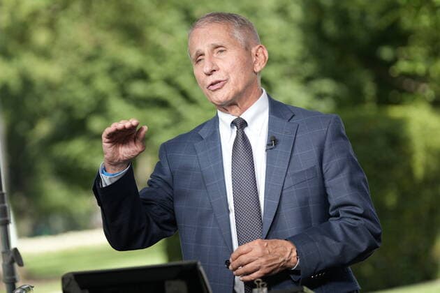 Dr. Anthony Fauci, Director of the National Institute of Allergy and Infectious Diseases at the National Institutes of Health, participates in a network interview at the White House in Washington, DC on August 18, 2021. Copyright: xChrisxKleponisx xCNPx MediaPunchx