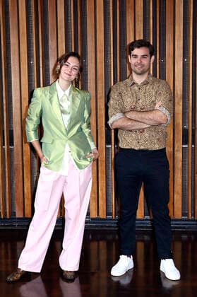Lea van Acken und Lucas Reiber bei der Nominierungsbekanntgabe zum Deutschen Filmpreis 2021 im Kino International. Berlin, 19.08.2021